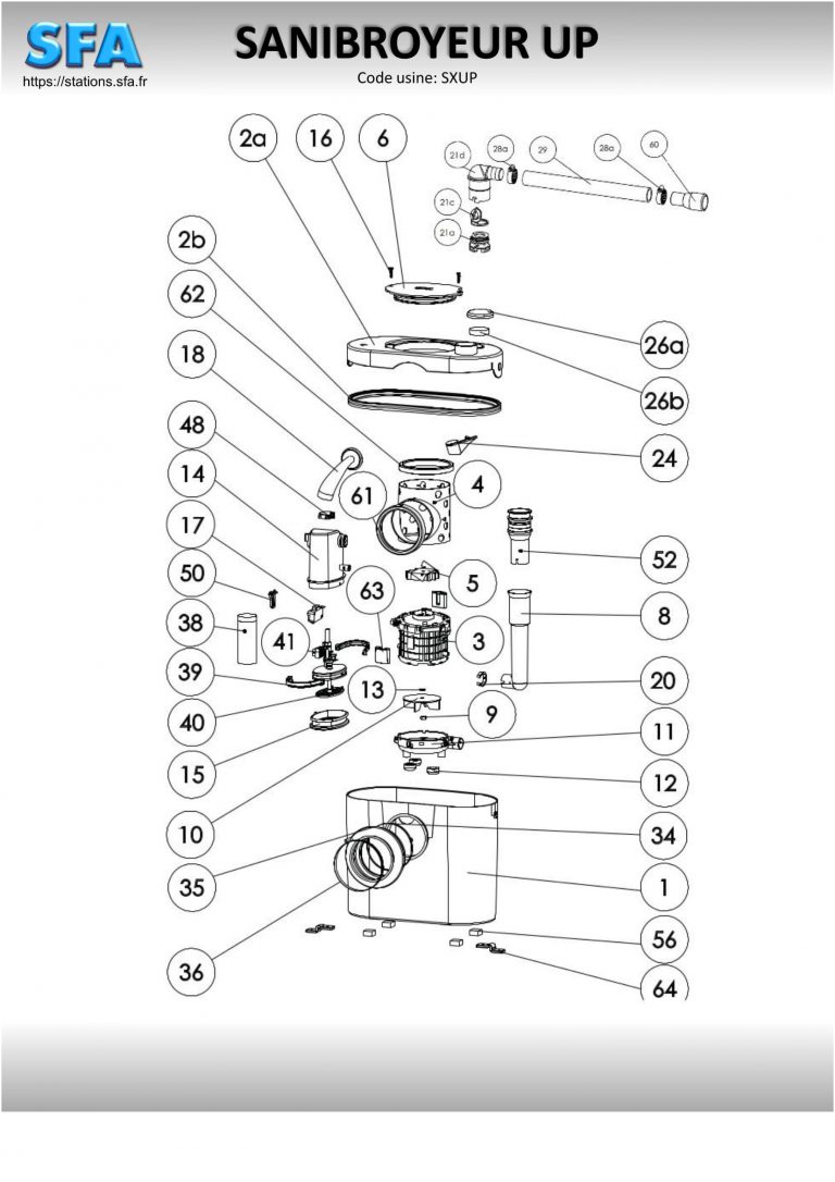 SANIFLO Parts and Spares | Exploded Diagrams here too | SANIFLO